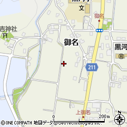 福井県敦賀市御名周辺の地図