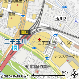 二子玉川東急フードショー周辺の地図