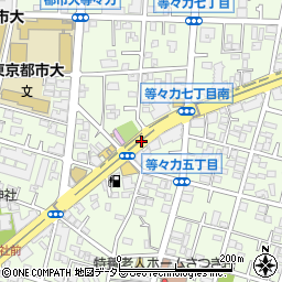 東京都世田谷区等々力周辺の地図
