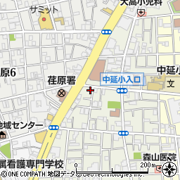 品川合同葬祭株式会社　荏原営業所周辺の地図