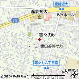 東京都世田谷区等々力6丁目周辺の地図
