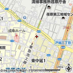 東京都品川区東中延1丁目1-5周辺の地図
