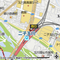 すき家二子玉川駅前店周辺の地図