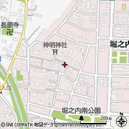 山梨県甲府市堀之内町58周辺の地図