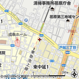 東京都品川区東中延1丁目1-4周辺の地図
