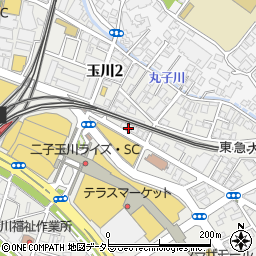 東京都世田谷区玉川2丁目4周辺の地図