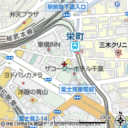 ベッセルイン千葉駅前駐車場【機械式/ワンボックス】周辺の地図