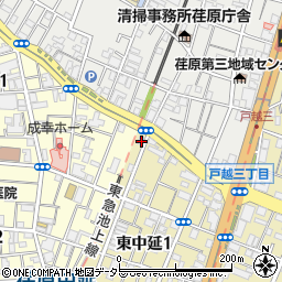 東京都品川区東中延1丁目1-3周辺の地図
