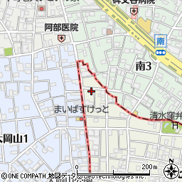 東京都大田区北千束1丁目67-1周辺の地図