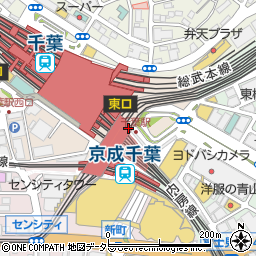星乃珈琲店ペリエ千葉店周辺の地図