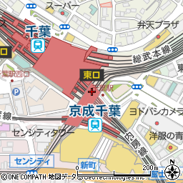 千葉銀行千葉都市モノレール千葉駅 ＡＴＭ周辺の地図
