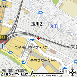 ＳＡＮパーク世田谷二子玉川１駐車場周辺の地図