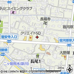 幸楽苑川崎宿河原店周辺の地図