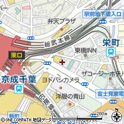 千葉駅前タワーパーキング周辺の地図