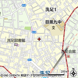 東京都目黒区洗足周辺の地図