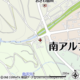 山梨県南アルプス市上宮地729-2周辺の地図