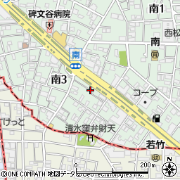 東京都目黒区南3丁目12周辺の地図