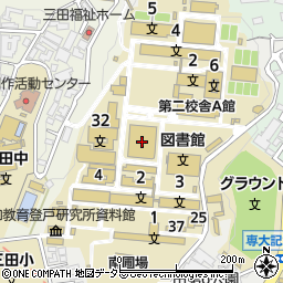 明治大学　生田キャンパス周辺の地図