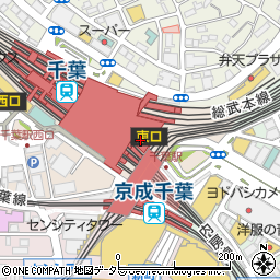 東京ビジネスクリニックペリエ千葉エキナカ周辺の地図