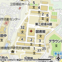 明治大学生田校舎　生田庶務課周辺の地図