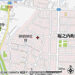 山梨県甲府市堀之内町666-3周辺の地図