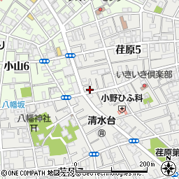東京都品川区荏原5丁目16-15周辺の地図