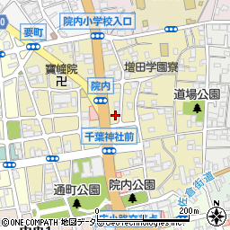 千葉県千葉市中央区院内周辺の地図