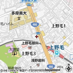 東京都世田谷区上野毛3丁目13周辺の地図