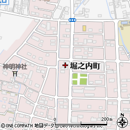 山梨県甲府市堀之内町754-3周辺の地図