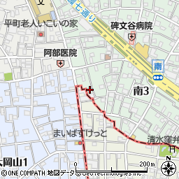東京都目黒区南3丁目5周辺の地図