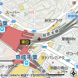 千葉興業銀行千葉駅東口 ＡＴＭ周辺の地図