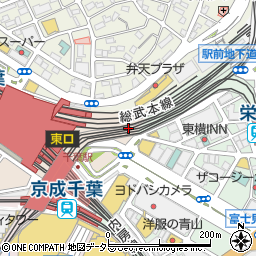 千葉中央警察署千葉駅前交番周辺の地図