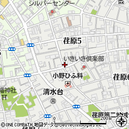 東京都品川区荏原5丁目13-17周辺の地図