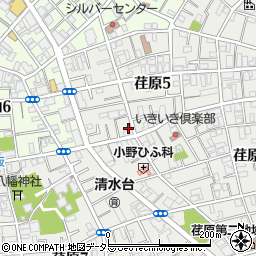 東京都品川区荏原5丁目16-10周辺の地図