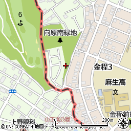 神奈川県川崎市麻生区向原2丁目1周辺の地図