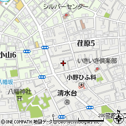 東京都品川区荏原5丁目16周辺の地図