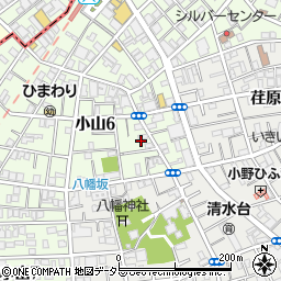東京都品川区小山6丁目周辺の地図