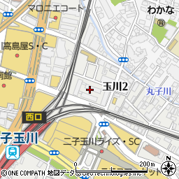 東京都世田谷区玉川2丁目19周辺の地図