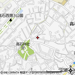 神奈川県川崎市麻生区高石周辺の地図