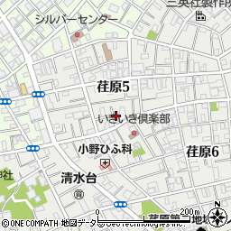東京都品川区荏原5丁目13周辺の地図