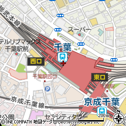こめらく ニッポンのお茶漬け日和。 ペリエ千葉エキナカ店周辺の地図