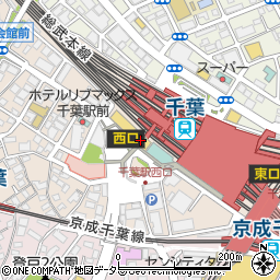 トーク（行政書士法人）千葉駅オフィス周辺の地図