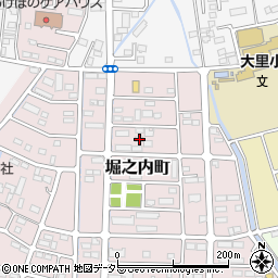 山梨県甲府市堀之内町717周辺の地図