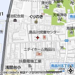 東京都品川区南品川4丁目周辺の地図