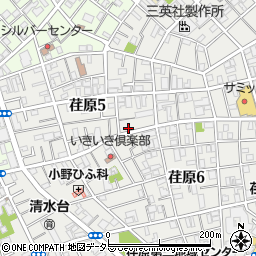 東京都品川区荏原5丁目12-13周辺の地図