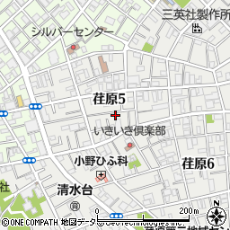 東京都品川区荏原5丁目13-5周辺の地図