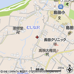 山梨県上野原市鶴島周辺の地図