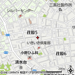 東京都品川区荏原5丁目13-6周辺の地図
