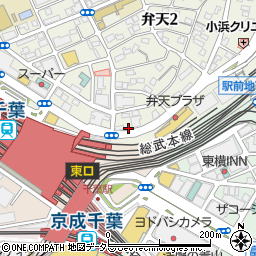 大黒屋千葉駅弁天口店周辺の地図