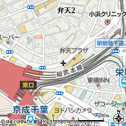 千葉県千葉市中央区弁天2丁目23周辺の地図